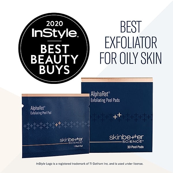 AlphaRet exfoliating peel pads for oily skin.