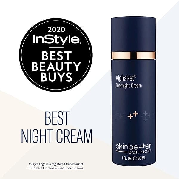 Best night cream award by InStyle 2020