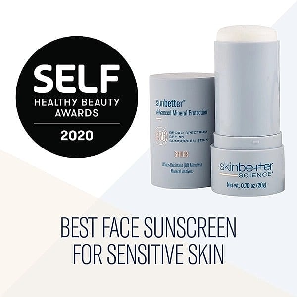 Best face sunscreen for sensitive skin award.